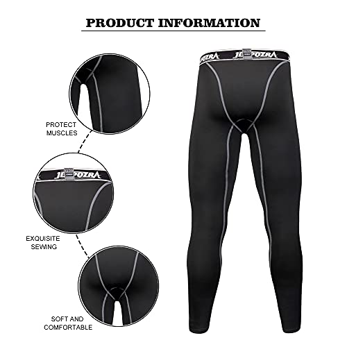 JEPOZRA Mallas Running Hombre Leggins Compresion Deporte Pantalon Gimnasio Hombre Mallas Correr para Fitness Futbol Baloncesto