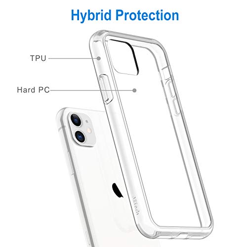 JETech Funda Compatible iPhone 11 (2019) 6,1", Carcasa Anti-Choques y Anti- Arañazos (HD Clara)