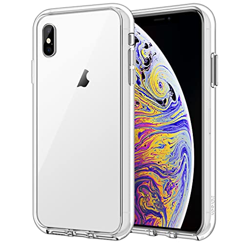 JETech Funda Compatible iPhone XS MAX 6,5", Carcasa Absorción de Impacto (Transparente)