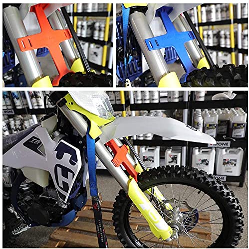 JFG RACING Protector de horquilla universal para motocicleta, compatible con Dirt Bike Motocross Enduro Supermoto Pit Bike, color rojo