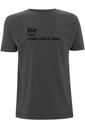 Jive Significado T Shirt Mens Top Dancing Rock n Roll Lively Dance 50's 60's 1950's Swing Music Gris gris XXL