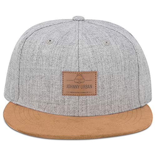 Johnny Urban Gorra para Hombre y Mujer Gris/Marrón Dean Gorro Hecho de Material de Alta Calidad - Elegante Gorras de BaseBall Ajustable y con Logo Chapado - Talla Única Unisex Gorros de Trucker