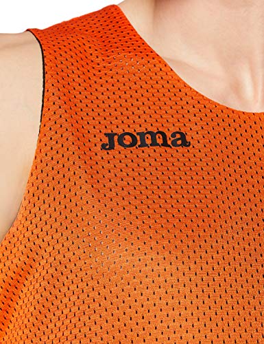 Joma Aro Basketball Reversibil Camiseta, Hombres, Naranja-Negro, XL