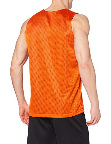 Joma Aro Basketball Reversibil Camiseta, Hombres, Naranja-Negro, XL