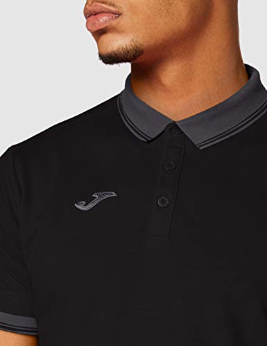 Joma Bali II Polo, Hombres, Negro, L