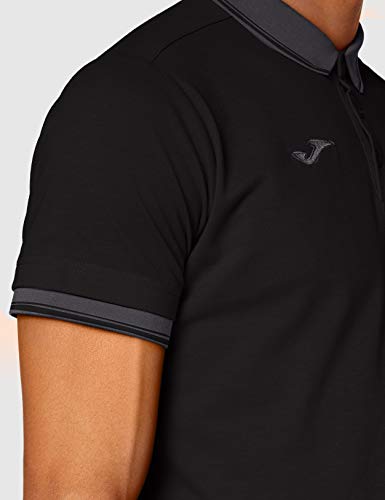 Joma Bali II Polo, Hombres, Negro, L