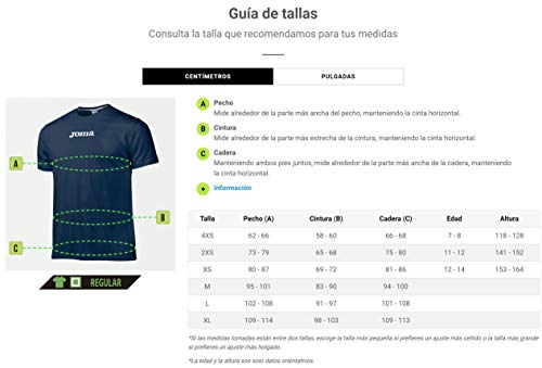 Joma Camisetas Equip. M/C, Hombres, Lille Blanco, S33