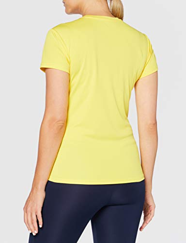 Joma Combi Woman M/C Camiseta Deportiva para Mujer de Manga Corta y Cuello Redondo, Amarillo (Yellow), L