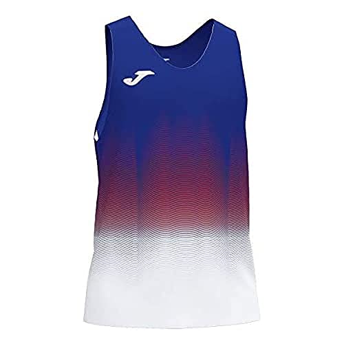 Joma Elite VII Camiseta Running sin Mangas, Hombre, Royal-Blanco, XXL