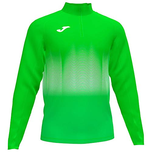 Joma Elite VII Sudadera Running, Hombre, Verde Fluor, L