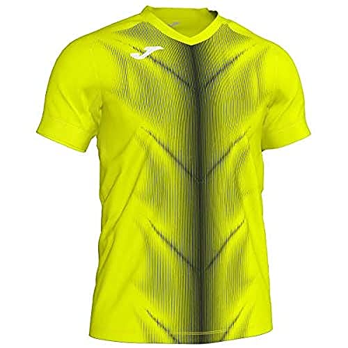 Joma Olimpia Camisetas, Hombre, amarilo Fluor/Negro, M