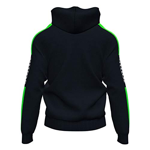 Joma Sudadera con Capucha Championship IV Negro Verde flúor, M