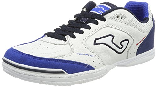 Joma Top Flex 720, Zapatillas de Fútbol Sala para Hombre, Blanco (Blanco/Marino), 44 EU