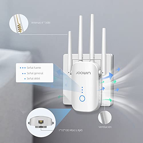 JOOWIN AC1200 Repetidor Banda Dual WiFi Amplificador WiFi