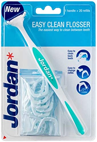 Jordan Easy Clean - Soporte para hilo dental, incluye 20 aletas de repuesto