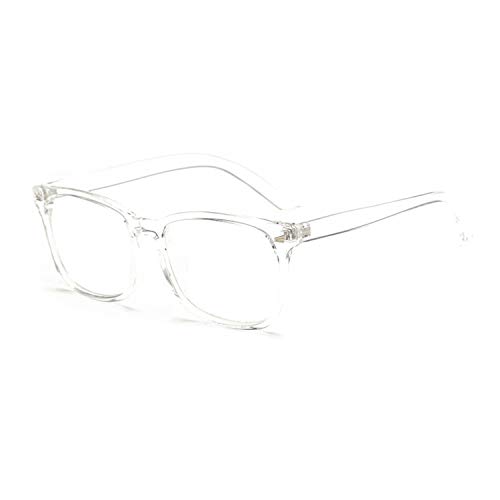 JoXiGo Montura de Gafas Hombre Mujer Retro Vintage Grandes Square Marco Lente Transparentes, con Caso