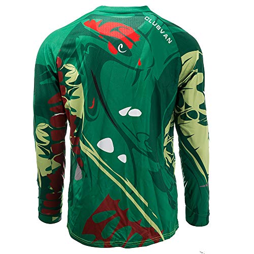 JPOJPO Ciclismo Jersey MTB camiseta manga larga bicicleta montaña motocicleta Bicicletas ropa anti-UV, forro polar verde con licencia oficial de star wars silent one crew., Small