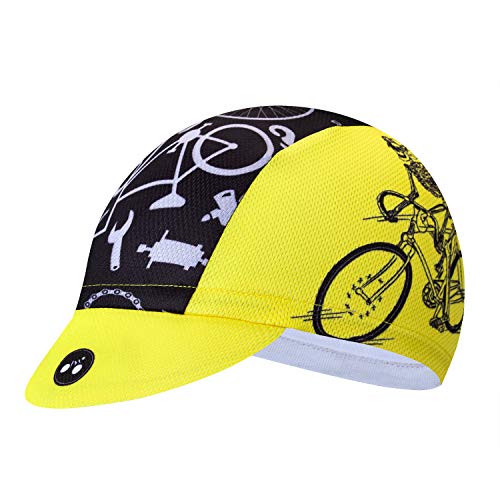 JPOJPO - Gorra de ciclismo para hombre, transpirable, para bicicleta