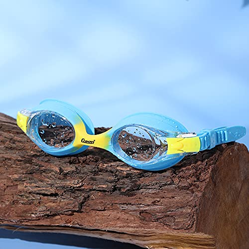 JSJJAUJ Gafas de natación Niños Natación Gafas HD Anti-Niebla Profesional Deportes Agua Gafas de Agua Nadar Eyewear Impermeable Niños Nateros Gafas al por Mayor (Color : Blue)