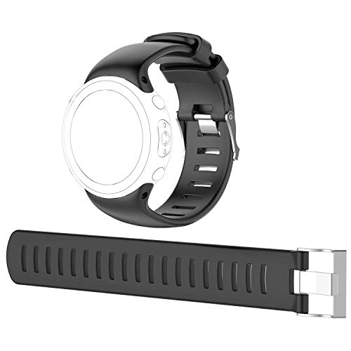 JTMM Correa para SUUNTO D4 / D4i Novo GPS Watch Banda de Reloj de Repuesto, Correa de Pulsera de Silicona Suave Smartwatch Bracelet Band con Herramientas de eliminación