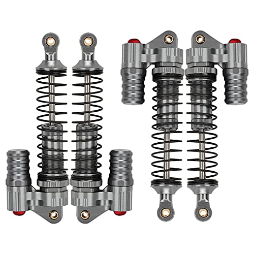 Juego de Muelles Amortiguadores de Amortiguadores de 100 Mm, Modelo de Prueba de Bicicleta de Alta Robustez para Amigos, Familiares, Niños, Niñas para Niños, Interiores Y(Color de titanio)