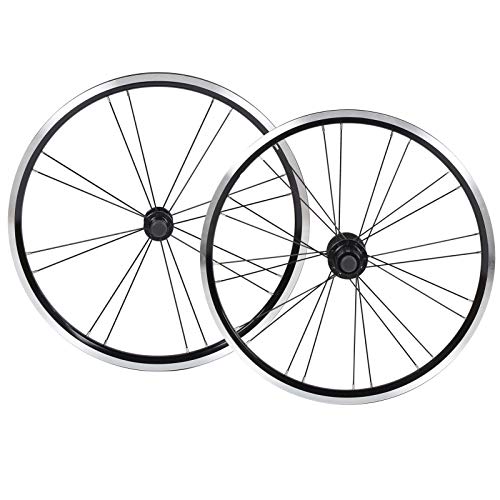 Juego de Ruedas de Bicicleta Aleación de Aluminio Delantero 2 Trasero 4 rodamientos V Freno Juego de Ruedas Bicicleta de montaña de 20 Pulgadas Bicicleta Plegable