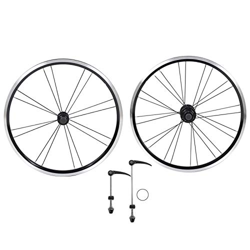 Juego de Ruedas de Bicicleta Aleación de Aluminio Delantero 2 Trasero 4 rodamientos V Freno Juego de Ruedas Bicicleta de montaña de 20 Pulgadas Bicicleta Plegable