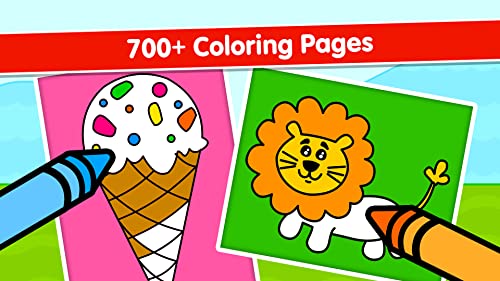 Juegos de Colorear para Niños: Bebé Libro de Dibujo y Pintar para Niños, Colorea por Números - Colores Dibujar y pintar