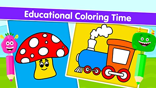 Juegos de Colorear para Niños: Bebé Libro de Dibujo y Pintar para Niños, Colorea por Números - Colores Dibujar y pintar