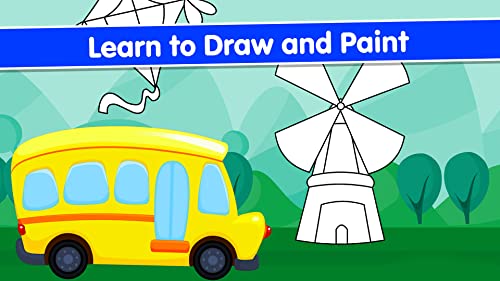 Juegos de Colorear para Niños: Bebé Libro de Dibujo y Pintar para Niños, Colorea por Números - Colores Dibujar y pintar