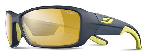 Julbo Run - Gafas de sol unisex para adulto, color azul oscuro y amarillo