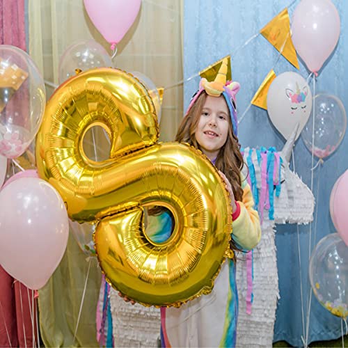 Jxuzh Globo de 18 cumpleaños dorado con número 18, globo gigante dorado, globos de helio con números grandes 18, años grandes XXL, Happy Birthday de 32 pulgadas, cumpleaños gigante para niñas y niños