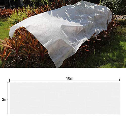 Kaheign 2 x 10m De Forro Polar De Protección Contra Heladas, 30 G/m² Para Jardín, Anticongelante, Tela De Protección De Plantas, Cubierta De Pájaros E Insectos