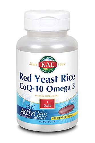 KAL Red Yeast Rice CoQ-10 & Omega 3 60 ActivGels
