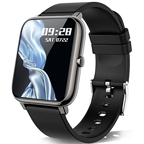 KALINCO Reloj Inteligente Hombre Mujer, Smartwatch Hombre con Oxígeno Sanguíneo Presión Arterial Frecuencia Cardíaca Sueño, Reloj Deportivo para Android iOS