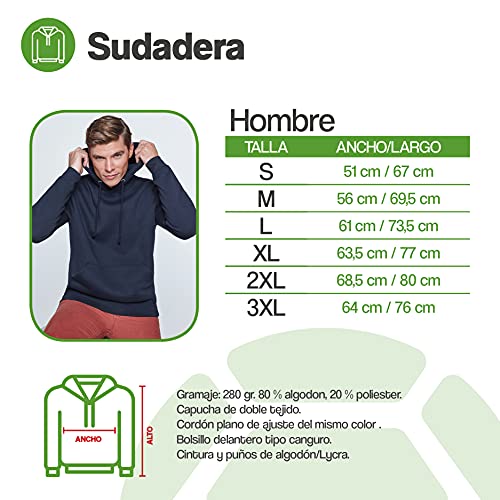 Kamefanatic Sudadera de Hombre Montañismo Senderismo Campo Andar Libertad Deporte 001 XL