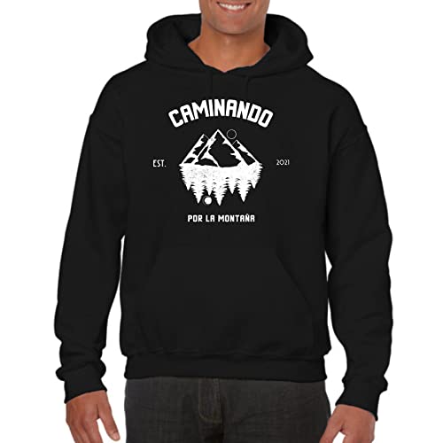 Kamefanatic Sudadera de Hombre Montañismo Senderismo Campo Andar Libertad Deporte Escalada Roca Camping 002 L