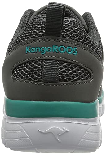 KangaROOS KR-Lima, Zapatillas Mujer, Gris y Turquesa, 40 EU