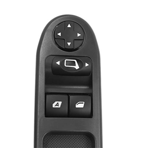 KAOLALI Botonera Elevaluna 6554.QC Interruptor de Ventana Delantera Izquierda Compatible para Peugeot 207