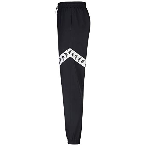 Kappa 222 Banda Karol G Ridin Pantalones, Negro, Estándar Unisex Adulto, L