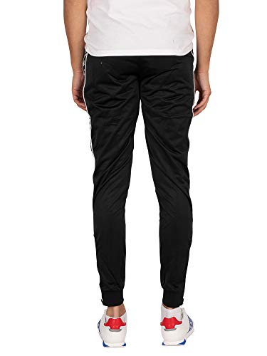 Kappa 222 Banda Rastoria Slim Authentic Pantalones Hombre Negro S (Small)