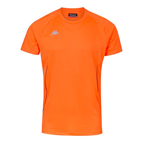 Kappa Fanio Camiseta técnica, Hombre, Naranja Fluor, 6Y