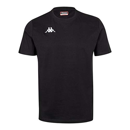 Kappa Meleto Camiseta, Hombre, Negro, 4XL