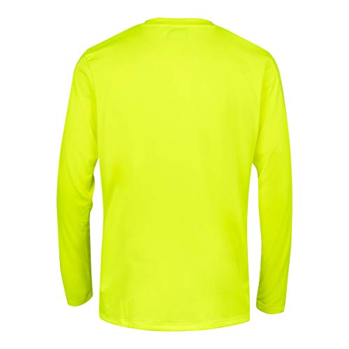 Kappa ROVIGO LS Camiseta de equipación, Hombre, Amarillo Fluor/Negro, XL