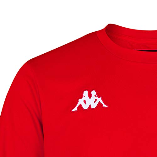 Kappa ROVIGO SS Camiseta de equipación, Hombre, Rojo/Blanco, 4XL