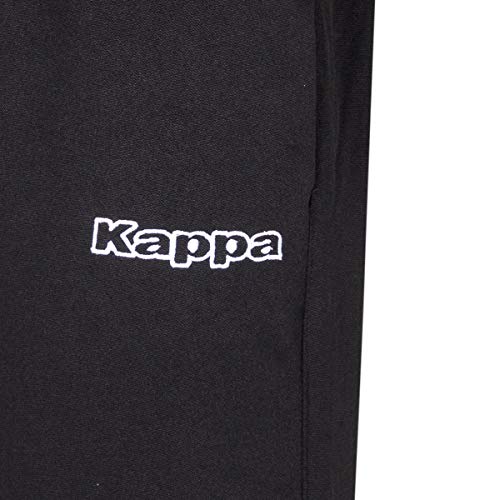 Kappa Salci Pantalón Entrenamiento, Hombre, Negro, M