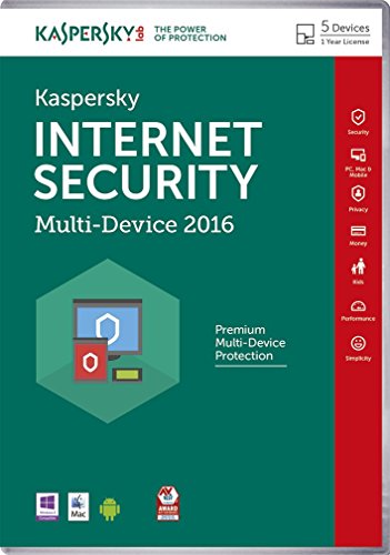 Kaspersky Lab Internet Security – Multi-Device 2016 Base license 5usuario(s) 1año(s) Inglés - Seguridad y antivirus (5, 1 año(s), Base license, Soporte físico)