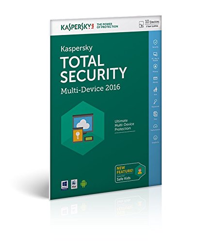 Kaspersky Lab Total Security – Multi-Device 2016 Base license 10usuario(s) 1año(s) Inglés - Seguridad y antivirus (10, 1 año(s), Base license, Soporte físico)