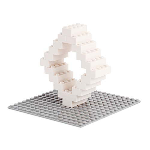 Katara Juego De 520 Ladrillos Creativos En Caja Con Placa De Construcción 100% Compatibles Con Lego Classic, Sluban, Papimax, Q-bricks, Color Blanco (1827) , color/modelo surtido