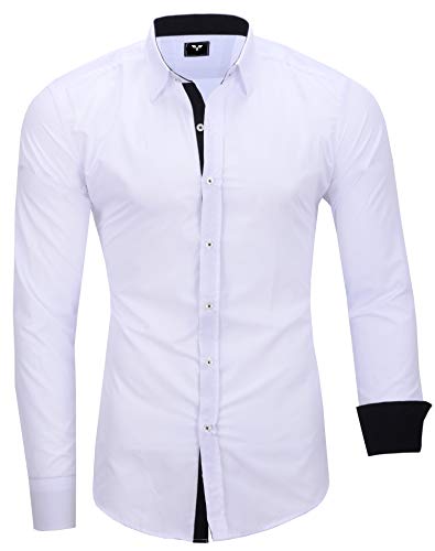 Kayhan Hombre Camisa, TwoFace White XL